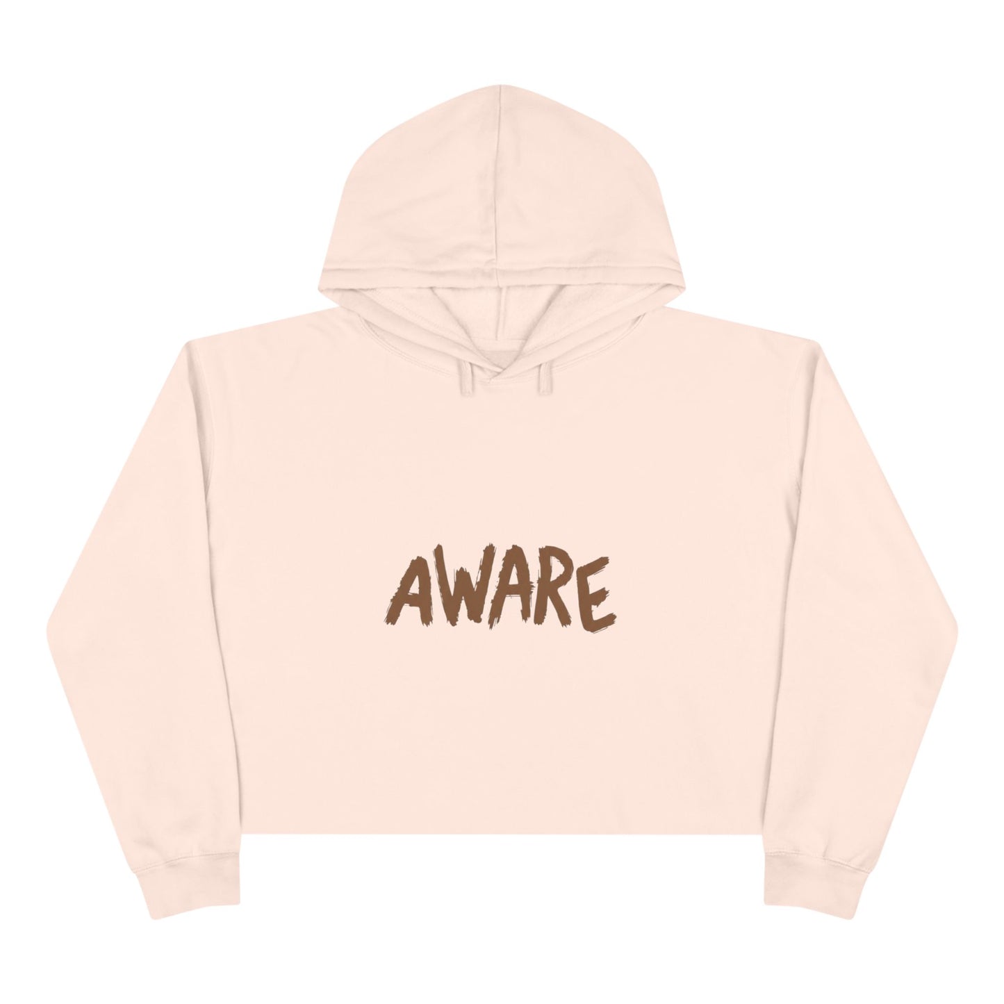 Awareness Crop Hoodie for Social Activists, Trendy Streetwear for Women, Unique Gift for Advocates, Comfortable Casual Wear