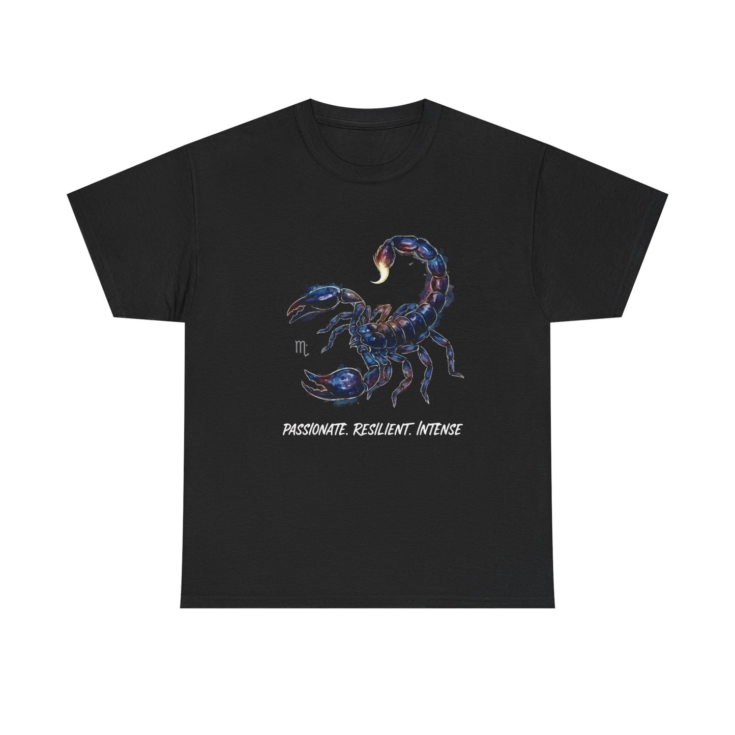 Scorpio Zodiac Tee - Passionate, Resilient, Intense, Astrology Gift, Unisex Shirt, Horoscope Outfit, Birthday Present