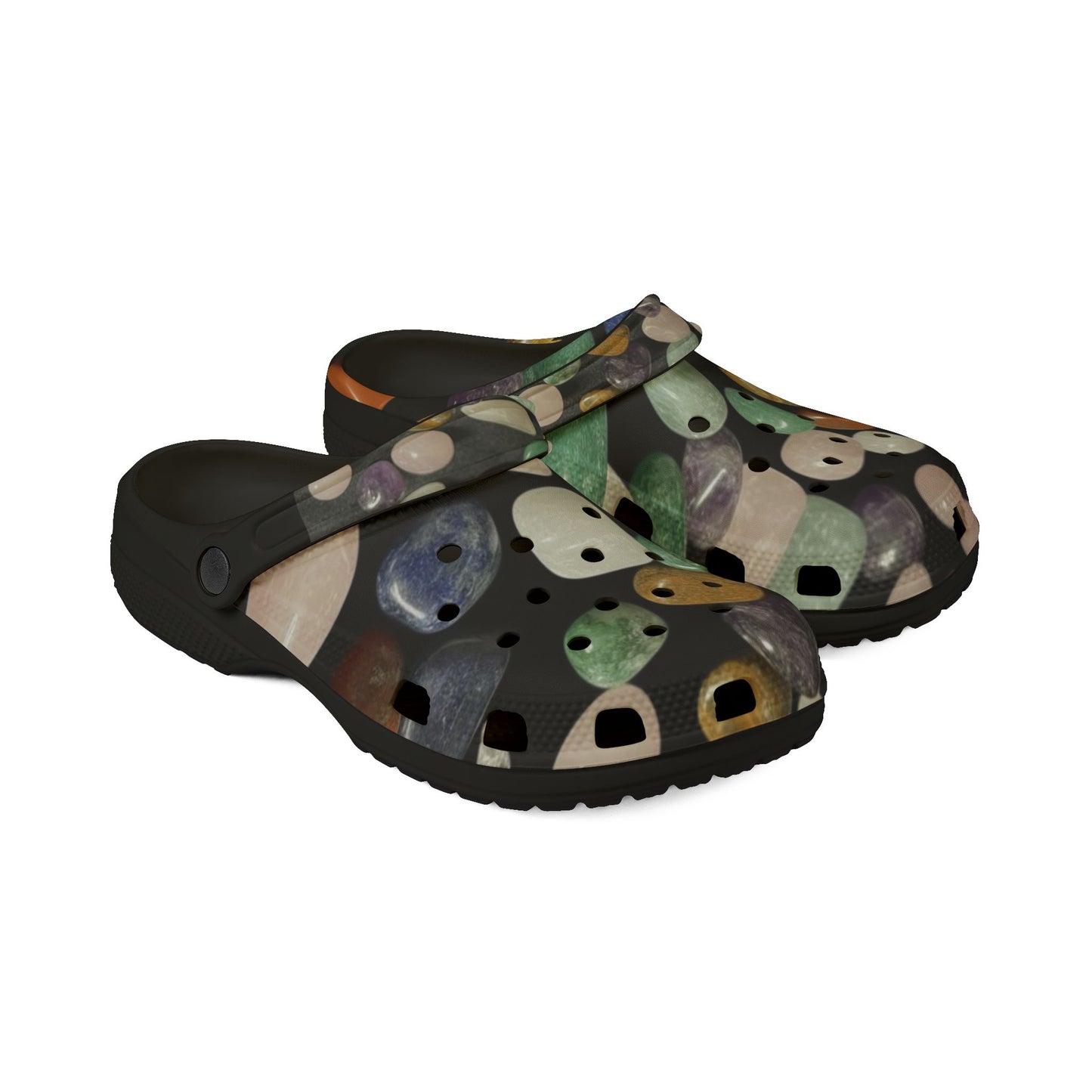 WKE WRLD Crystal EVA Foam Rubber Shoes - Unique Casual Footwear, Fun Slip-Ons for Summer, Beach, Outdoor Adventures, Gift Ideas