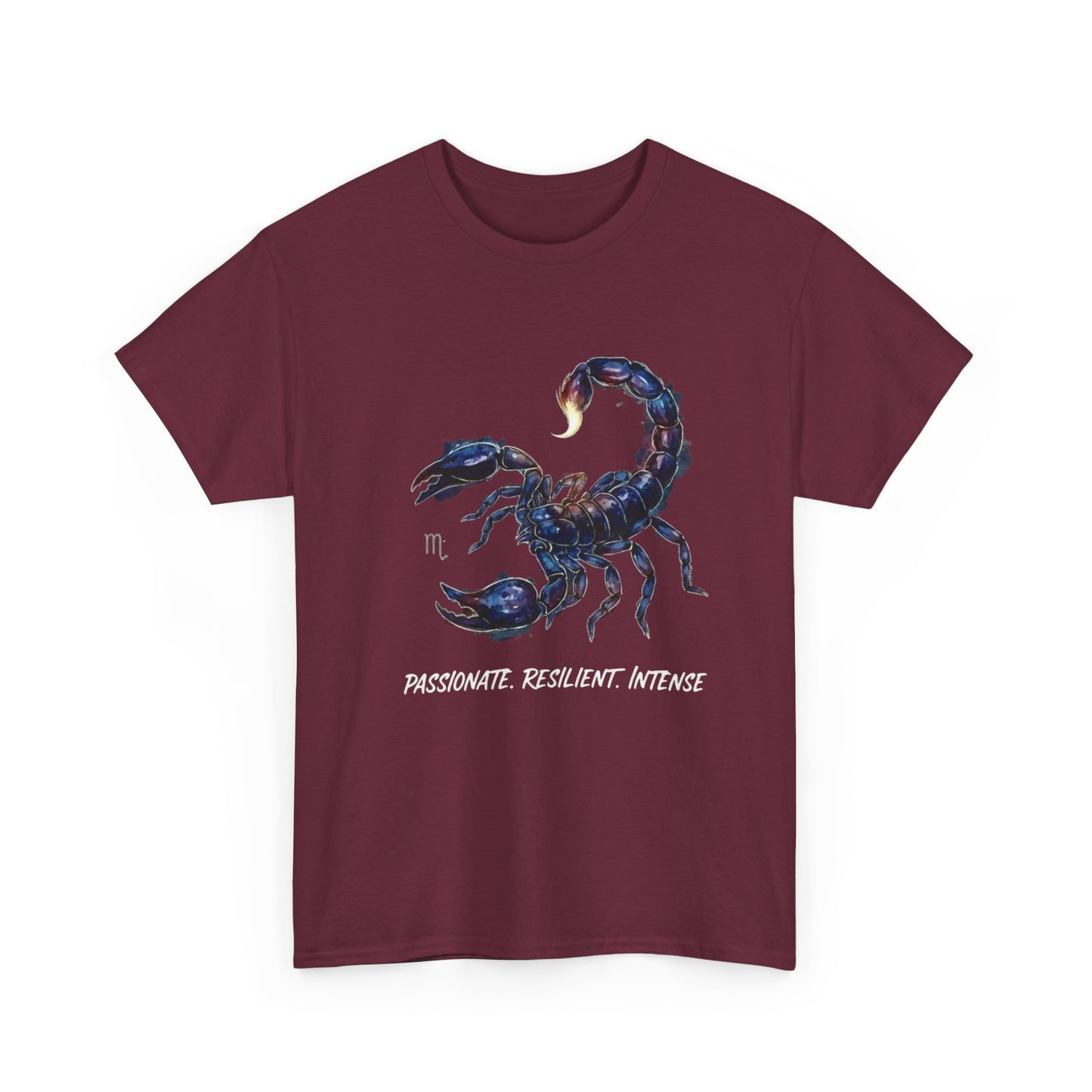Scorpio Zodiac Tee - Passionate, Resilient, Intense, Astrology Gift, Unisex Shirt, Horoscope Outfit, Birthday Present