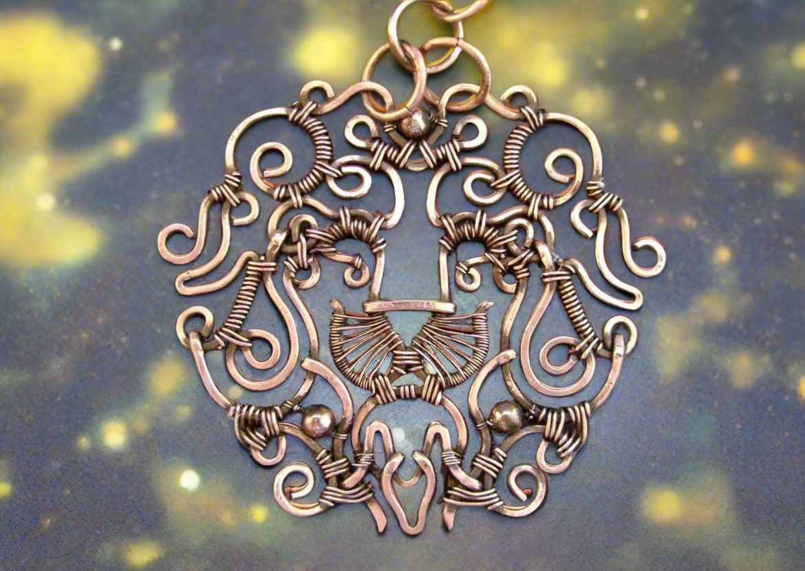iamevibez Pure Copper Wire Wrapped Zodiac / Horoscope Sign Necklace