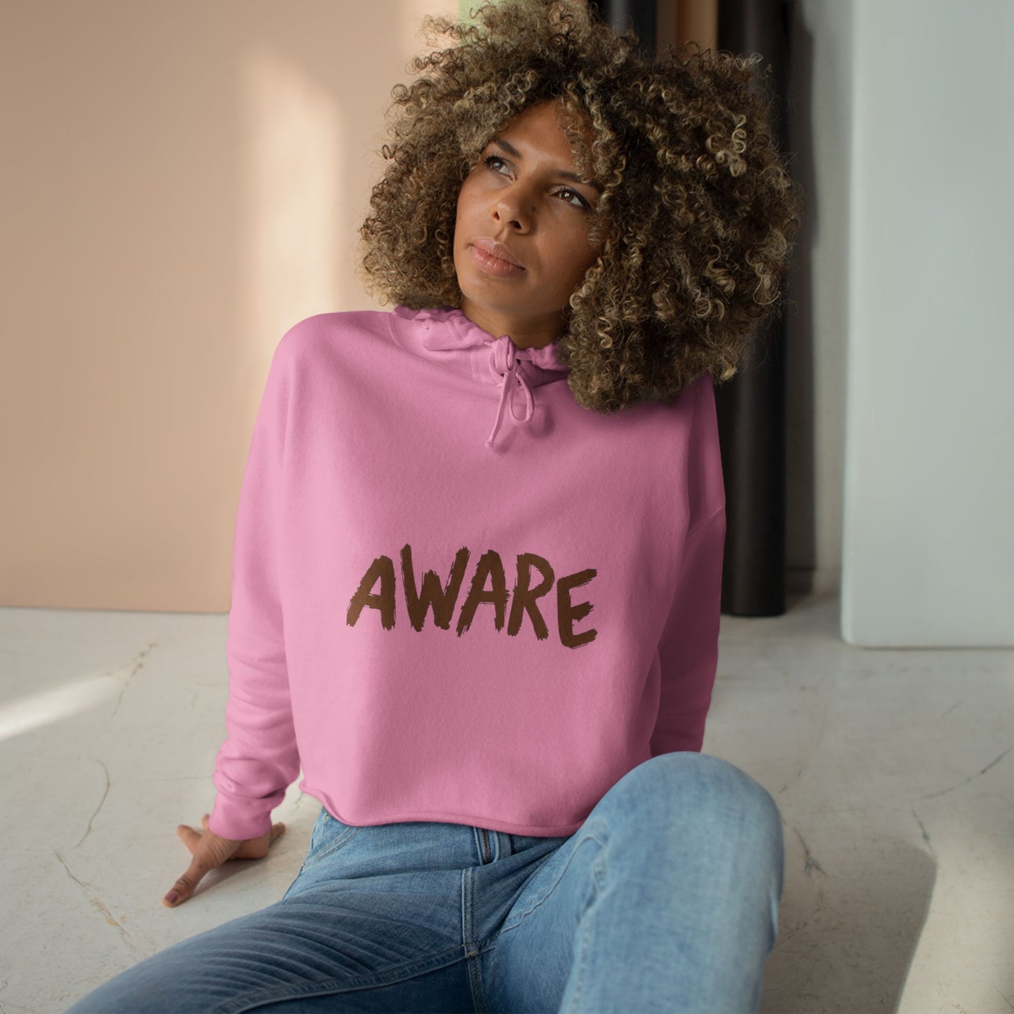 Aware! Crop Hoodie