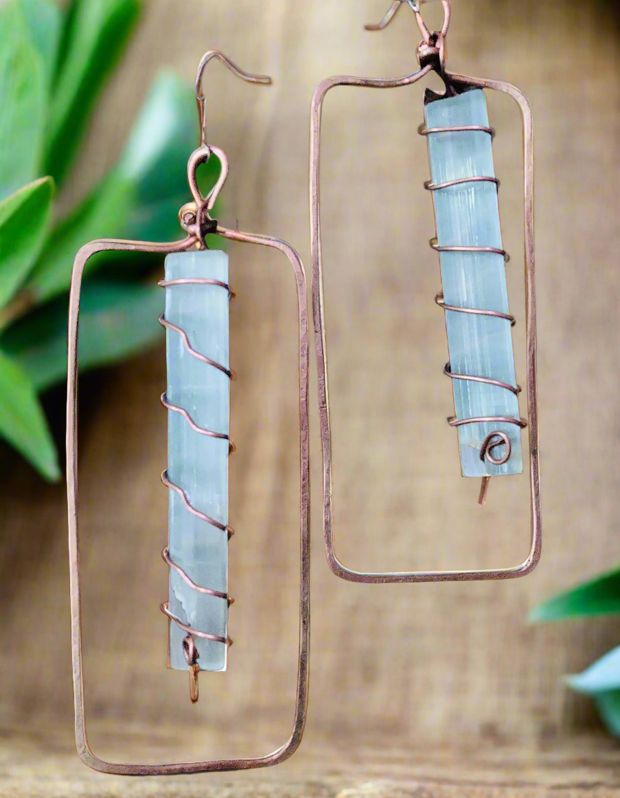 Selenite Earrings