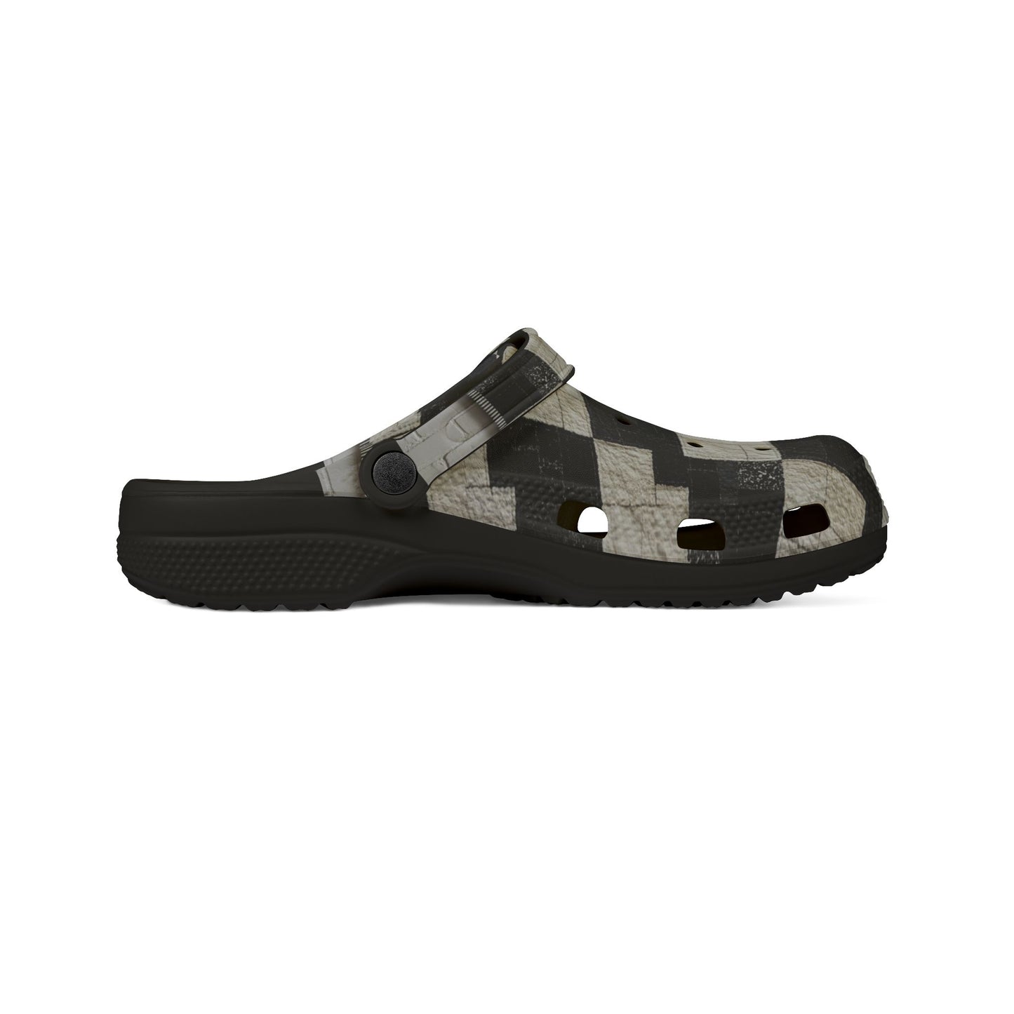 WKE WRLD Checker EVA Foam Rubber Clogs for Everyday Comfort | Unique Patterns Ideal for Home, Garden, Festival, Mother’s Day, Gift Idea, Slip-On