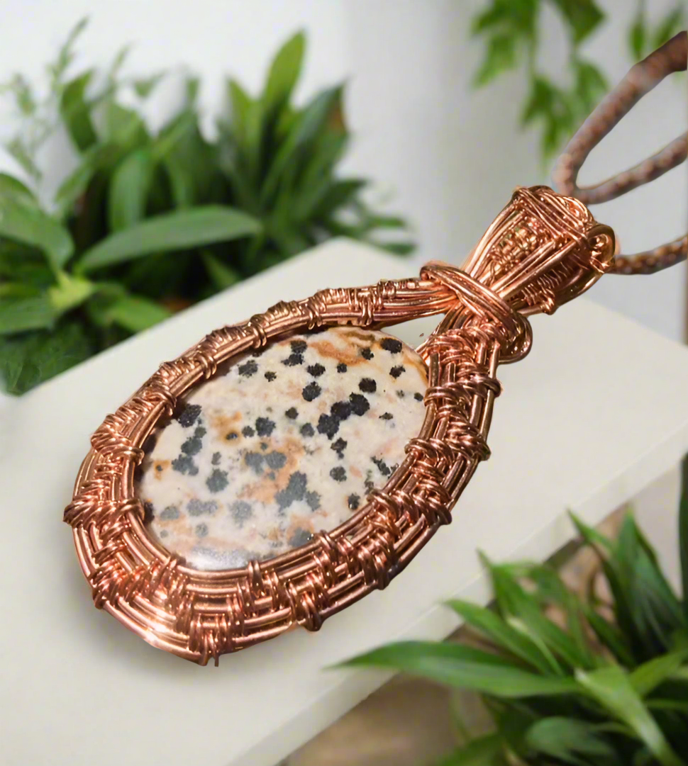 Dalmatian Jasper Pendant
