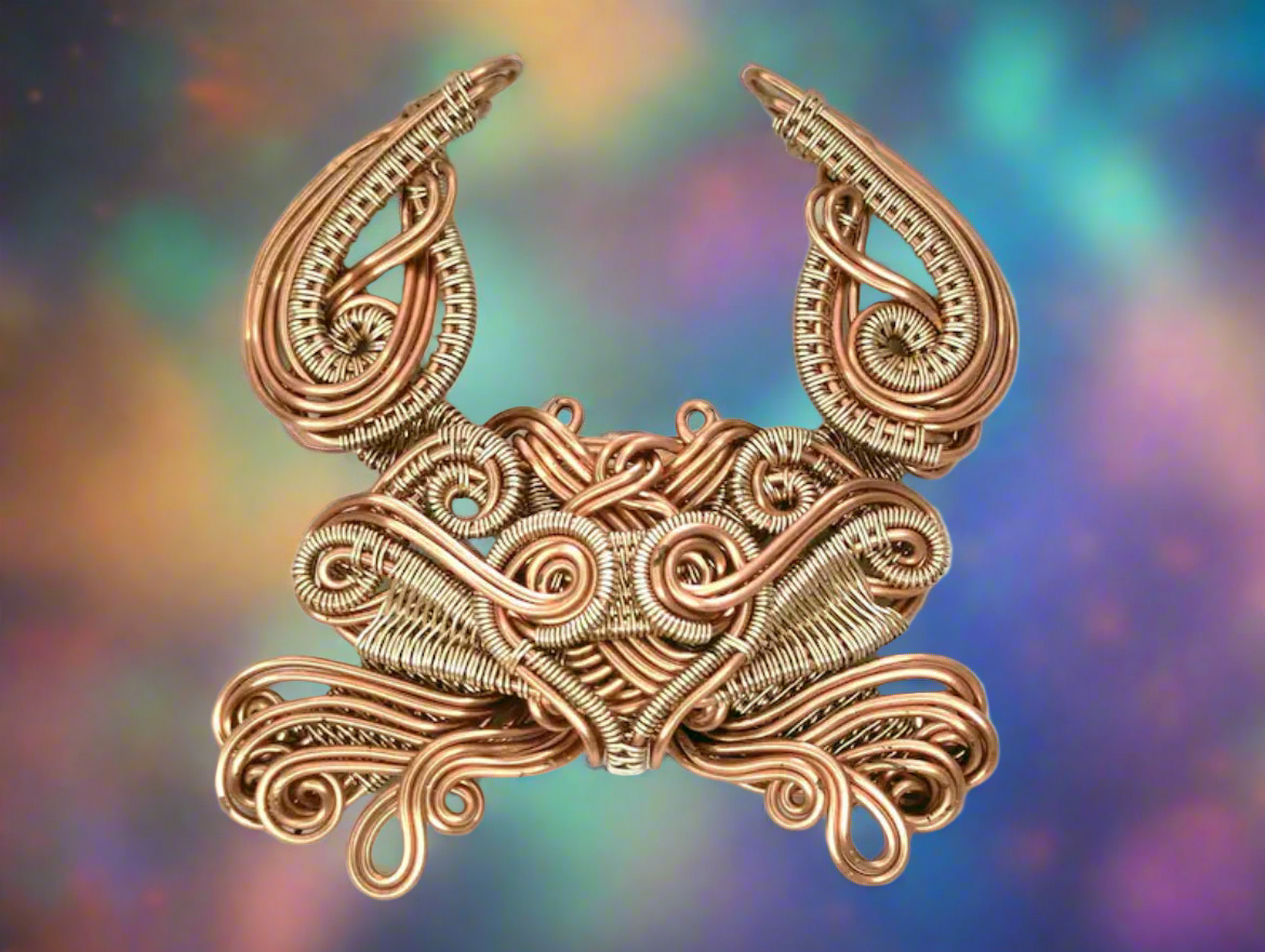 iamevibez Pure Copper Wire Wrapped Zodiac / Horoscope Sign Necklace