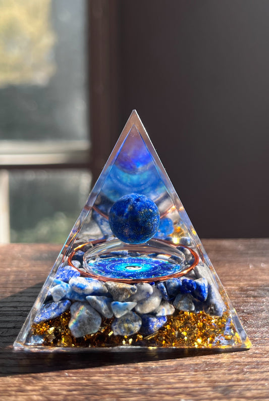 Lapis Lazuli Writers Orgone Pyramid