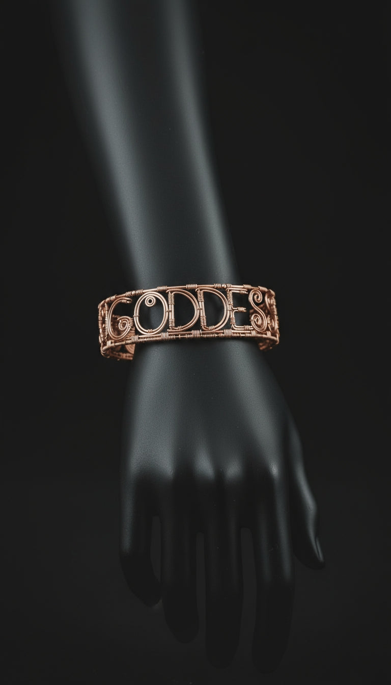 Custom Goddess Wire Wrapped Arm cuff