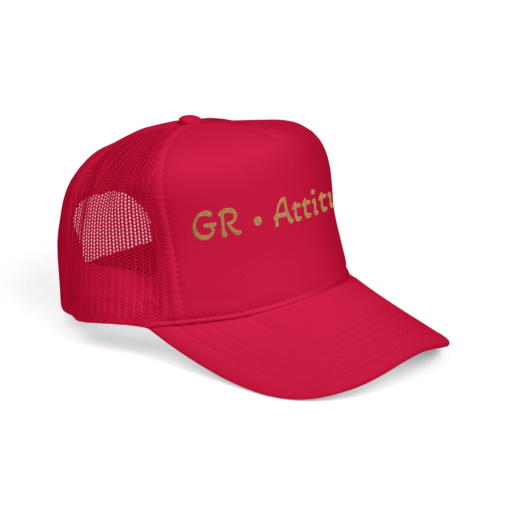 Embroidered Attitude Foam Trucker Hat