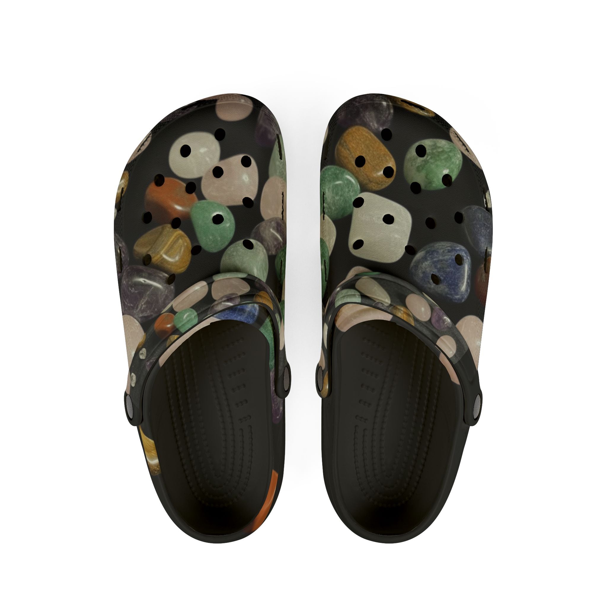 WKE WRLD Crystal EVA Foam Rubber Shoes - Unique Casual Footwear, Fun Slip-Ons for Summer, Beach, Outdoor Adventures, Gift Ideas