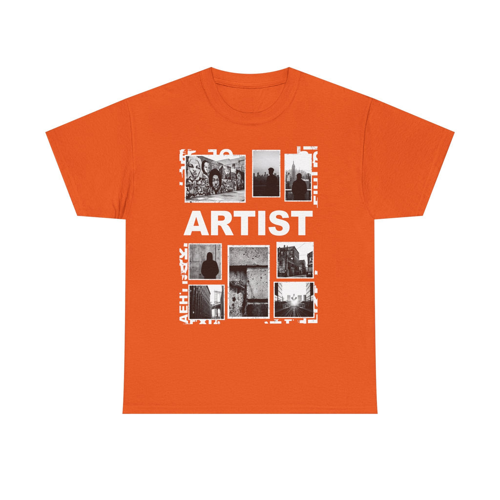 Artist Photo Collage Tee — "ARTIST" Graphic T-Shirt