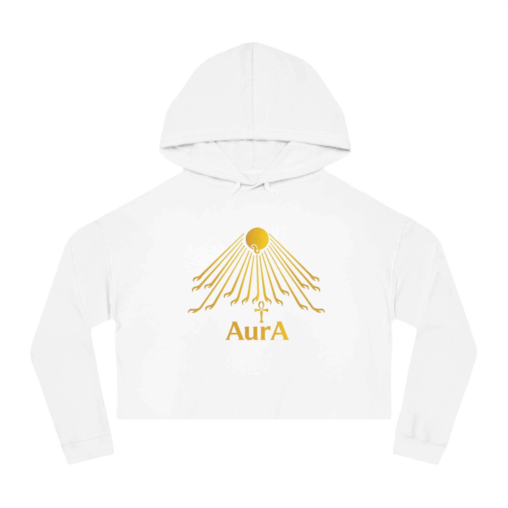 Gold Sunburst "AurA" Spiritual Graphic