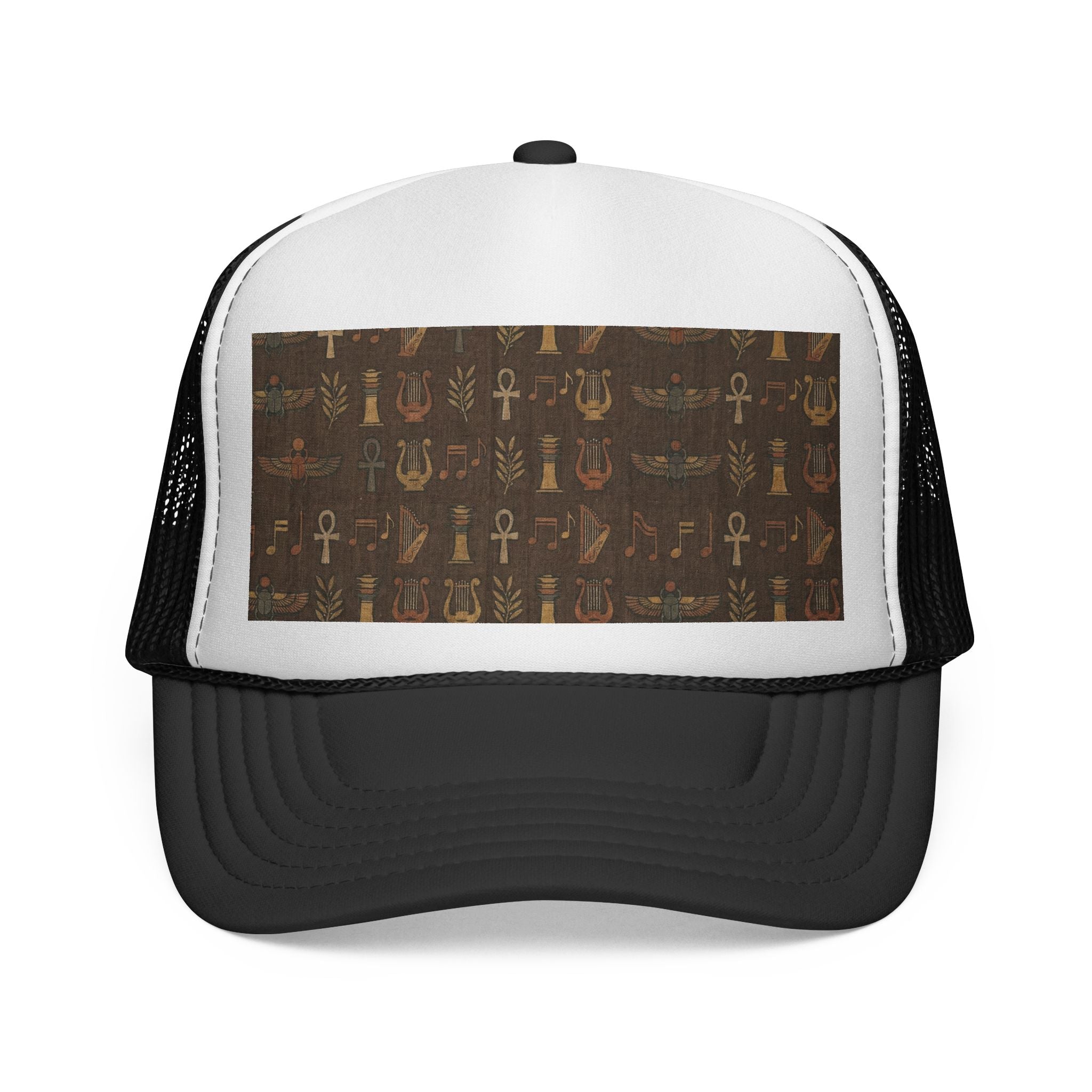 Egypt Print Trucker Cap