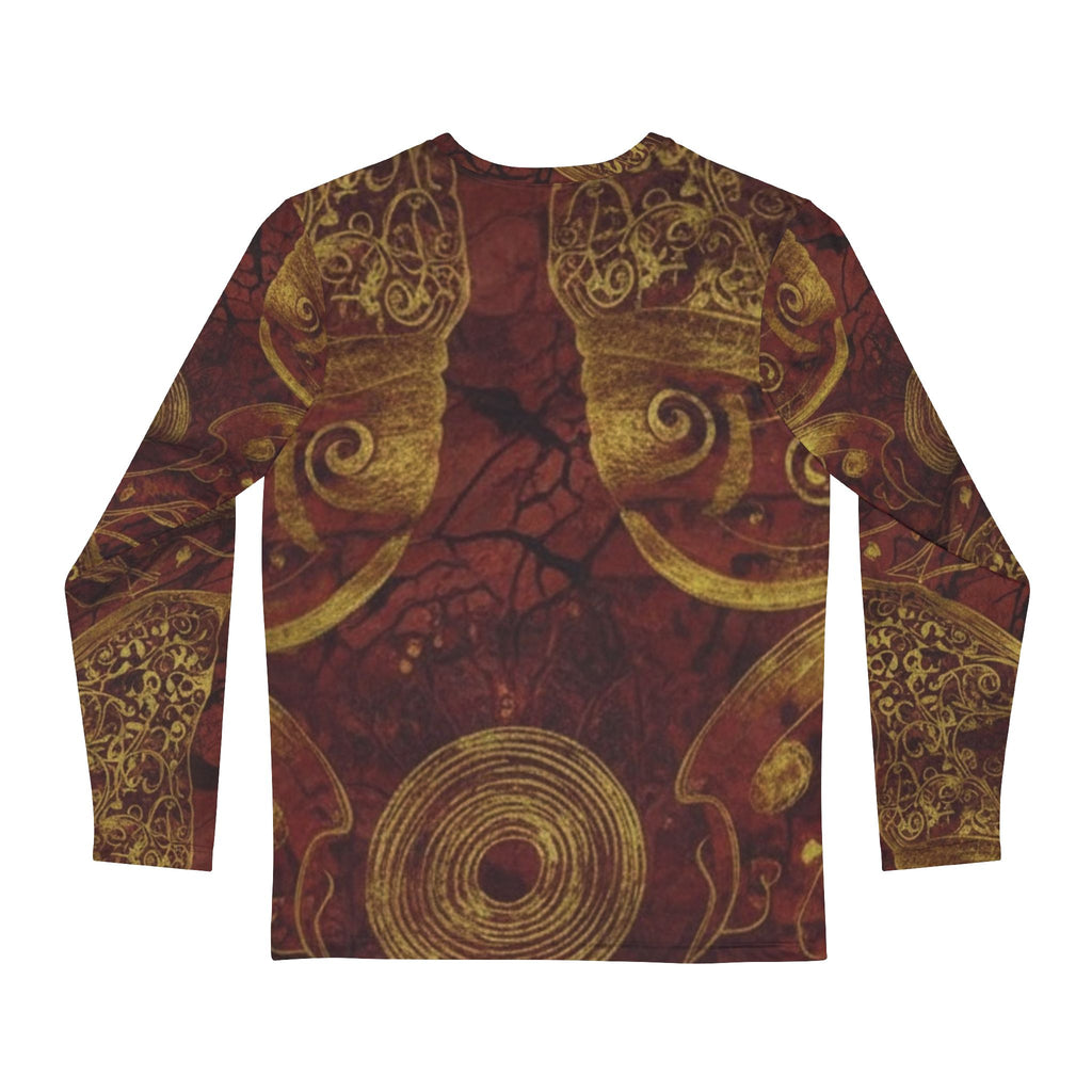 Unisex Long Sleeve Shirt — Vintage Butterfly Tribal Elephant Mandala All-Over Print