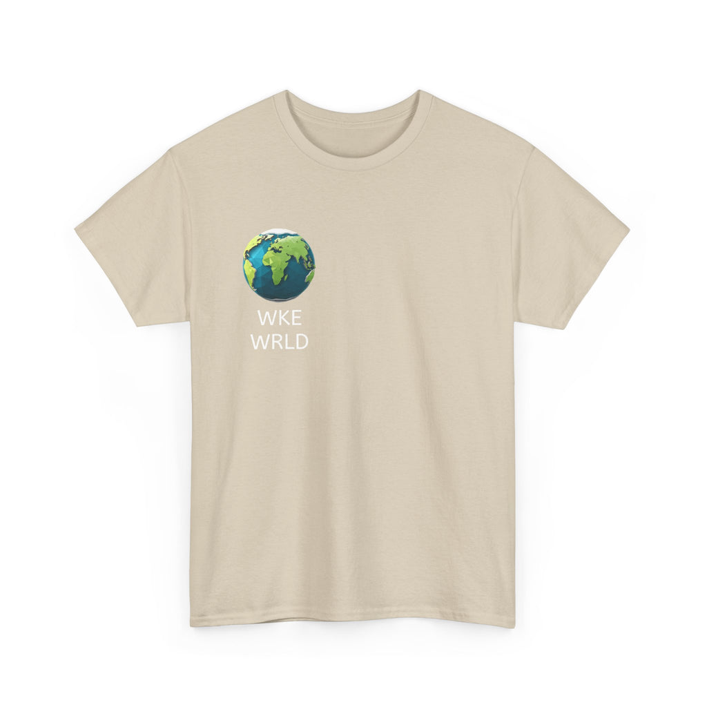 WKE WRLD Eco-Conscious Unisex Heavy Cotton Tee, Earth Day Gift, Nature Lover Shirt, Sustainable Fashion, Unisex Graphic Tee