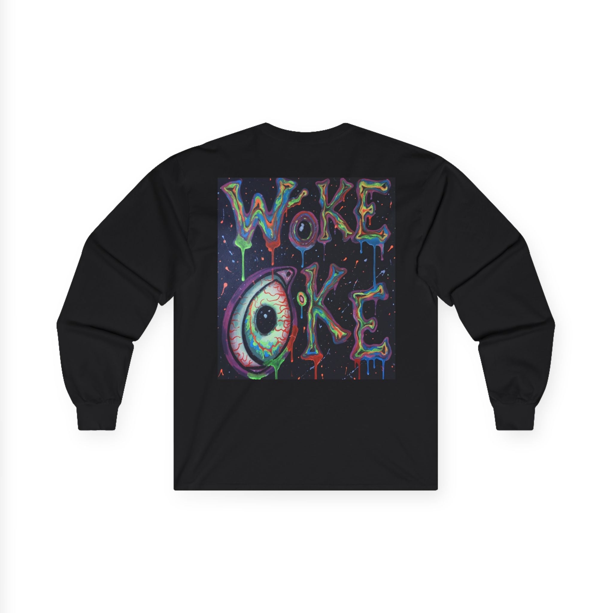 WKE WRLD  Co Long Sleeve Tee - Artistic Unisex Shirt, Perfect for Festivals, Gifts, Lounge, Casual Wear, Conscious Vibes