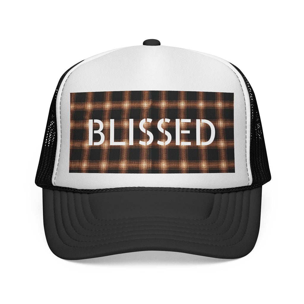 Blissed Plaid Trucker Cap