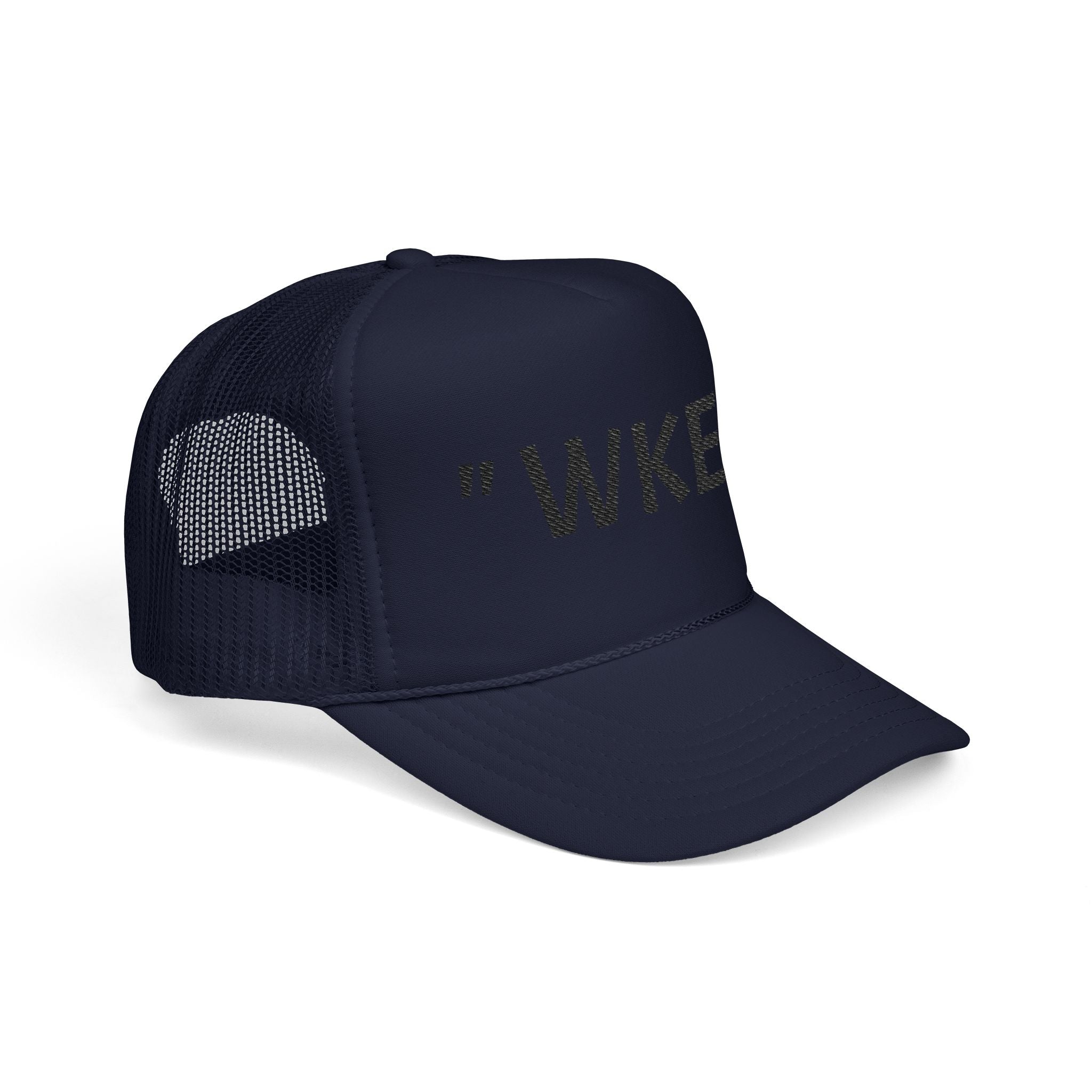 Embroidered Foam Trucker Hat with "WKE" Design