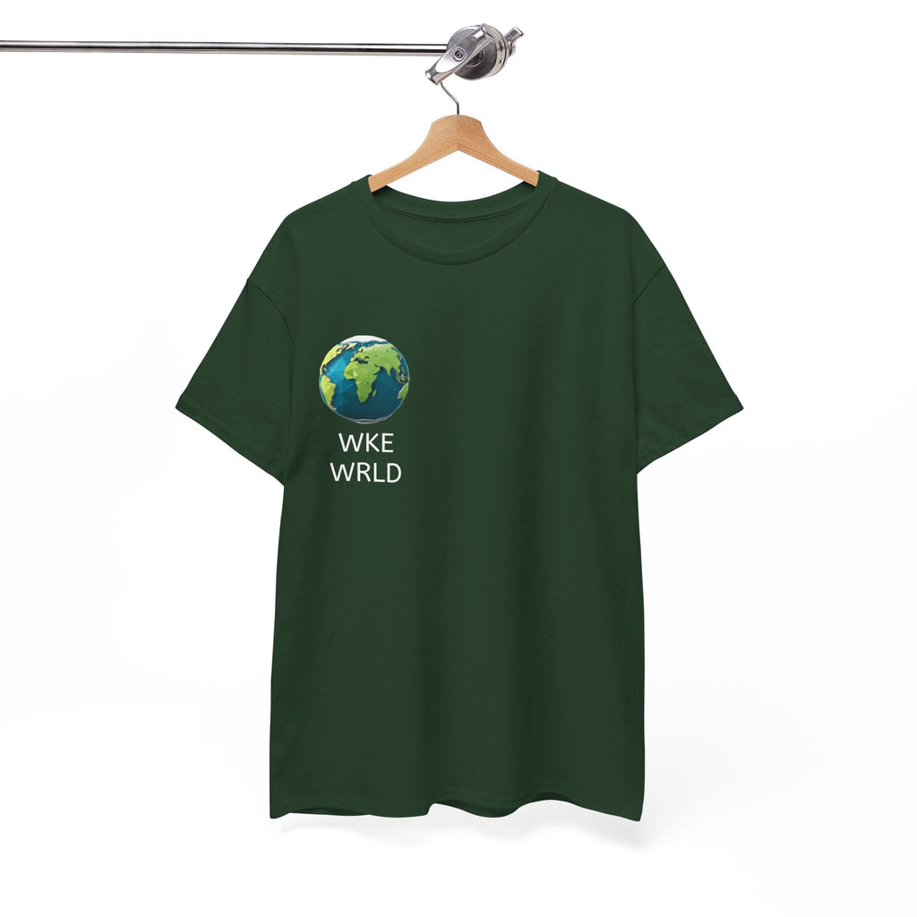 WKE WRLD Eco-Conscious Unisex Heavy Cotton Tee, Earth Day Gift, Nature Lover Shirt, Sustainable Fashion, Unisex Graphic Tee
