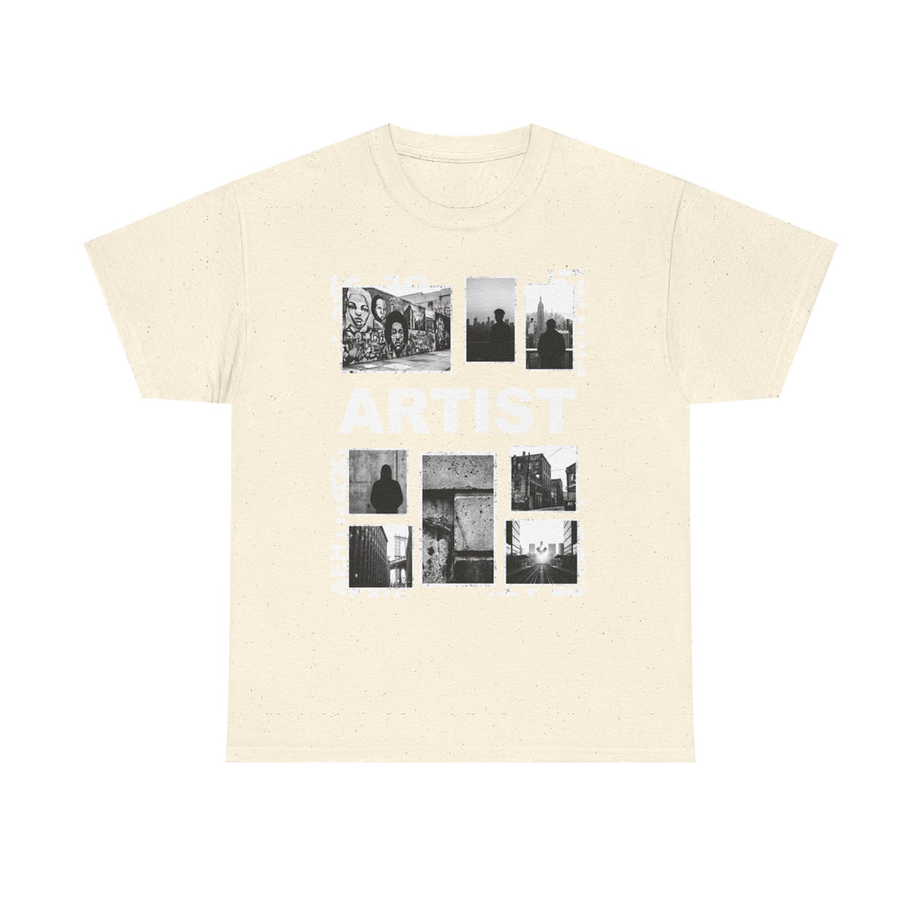 Artist Photo Collage Tee — "ARTIST" Graphic T-Shirt