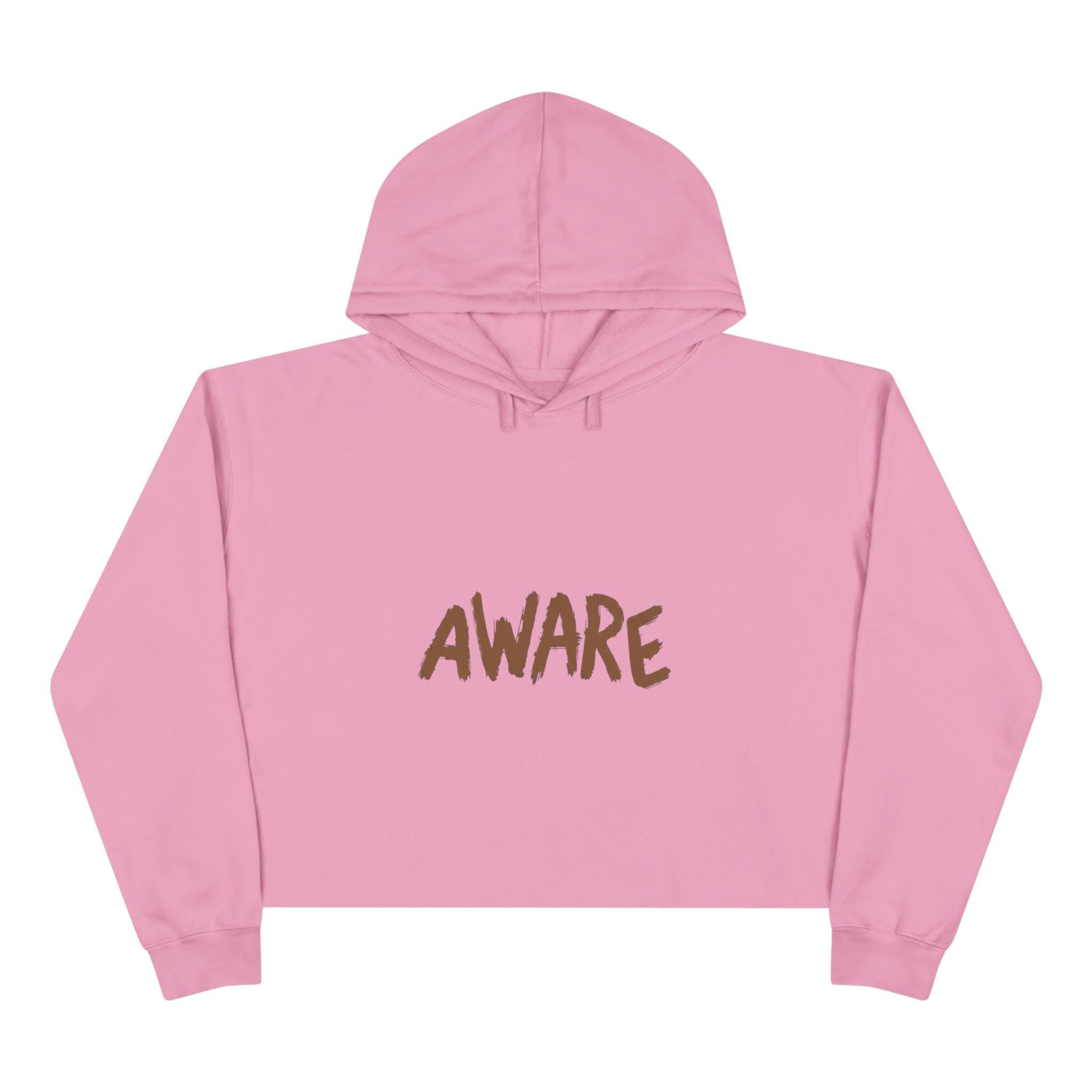 Awareness Crop Hoodie for Social Activists, Trendy Streetwear for Women, Unique Gift for Advocates, Comfortable Casual Wear