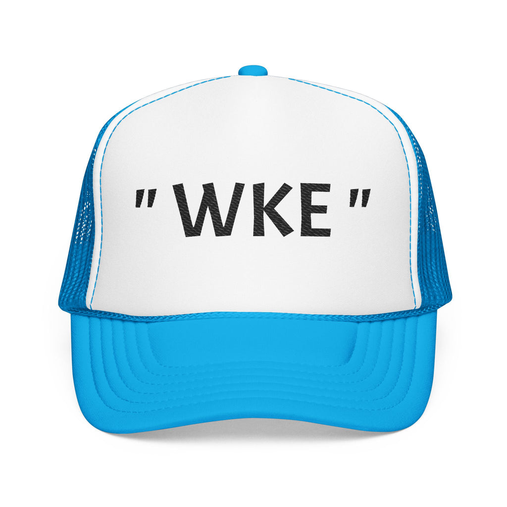 Embroidered Foam Trucker Hat with "WKE" Design
