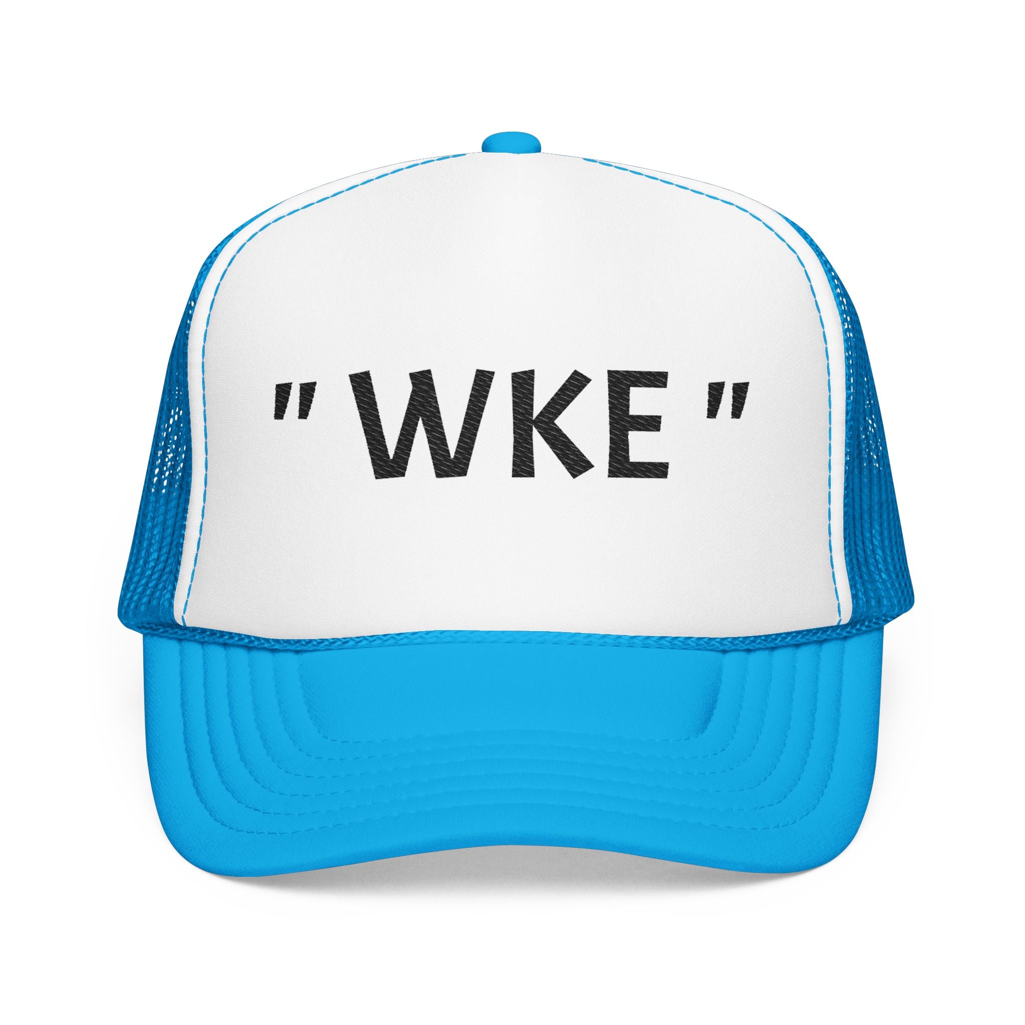 Embroidered Foam Trucker Hat with "WKE" Design