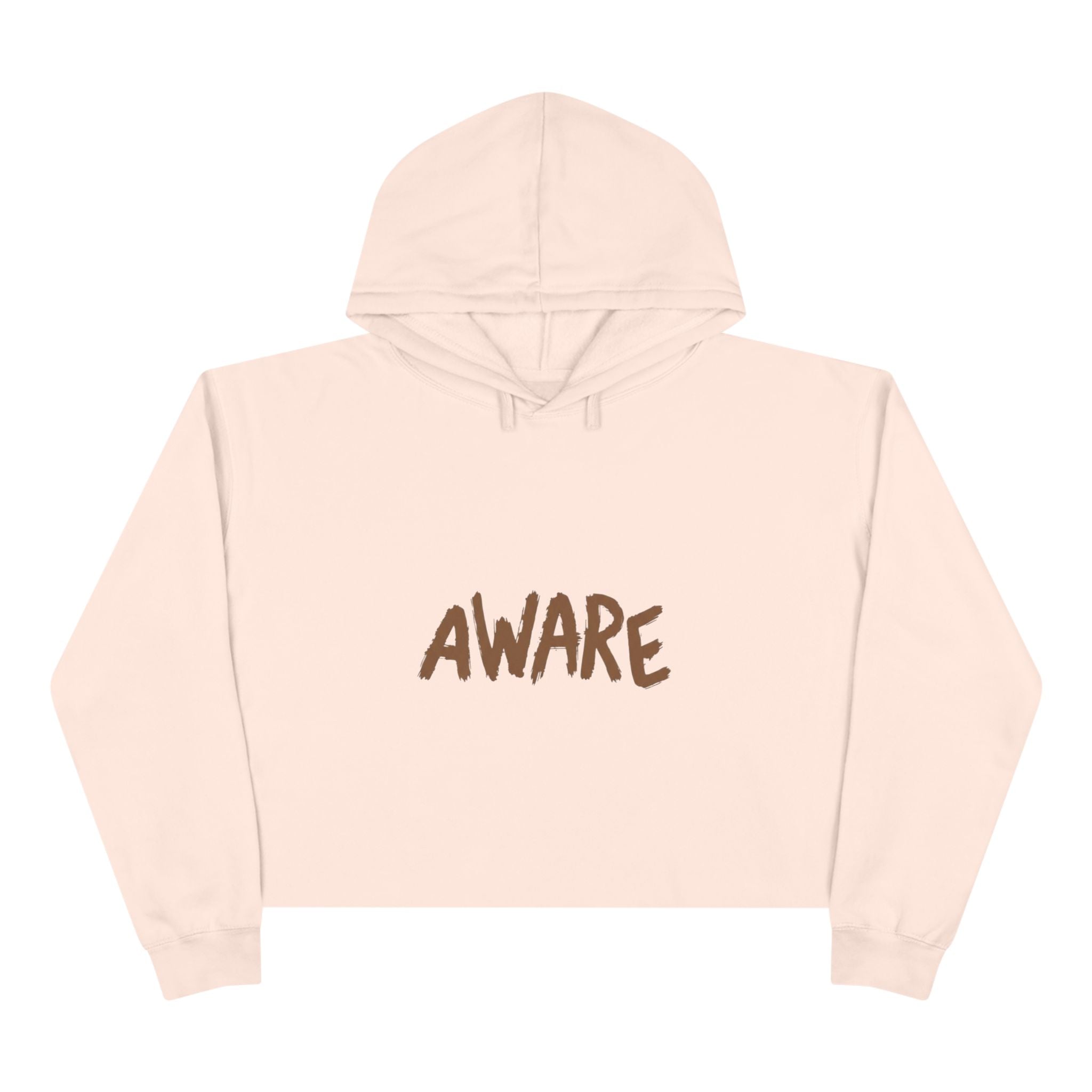 Awareness Crop Hoodie for Social Activists, Trendy Streetwear for Women, Unique Gift for Advocates, Comfortable Casual Wear