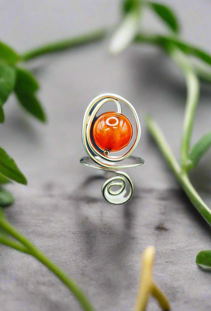 Sterling Silver Crystal Ring