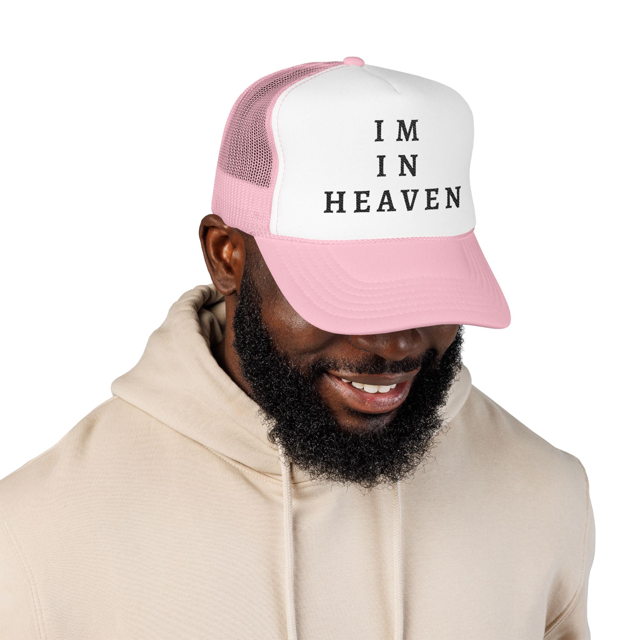 Heavenly Vibes Foam Trucker Hat - Stylish Embroidered Cap