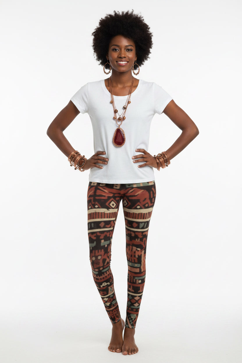 Cosmic African Patterns All-Over Leggings #10