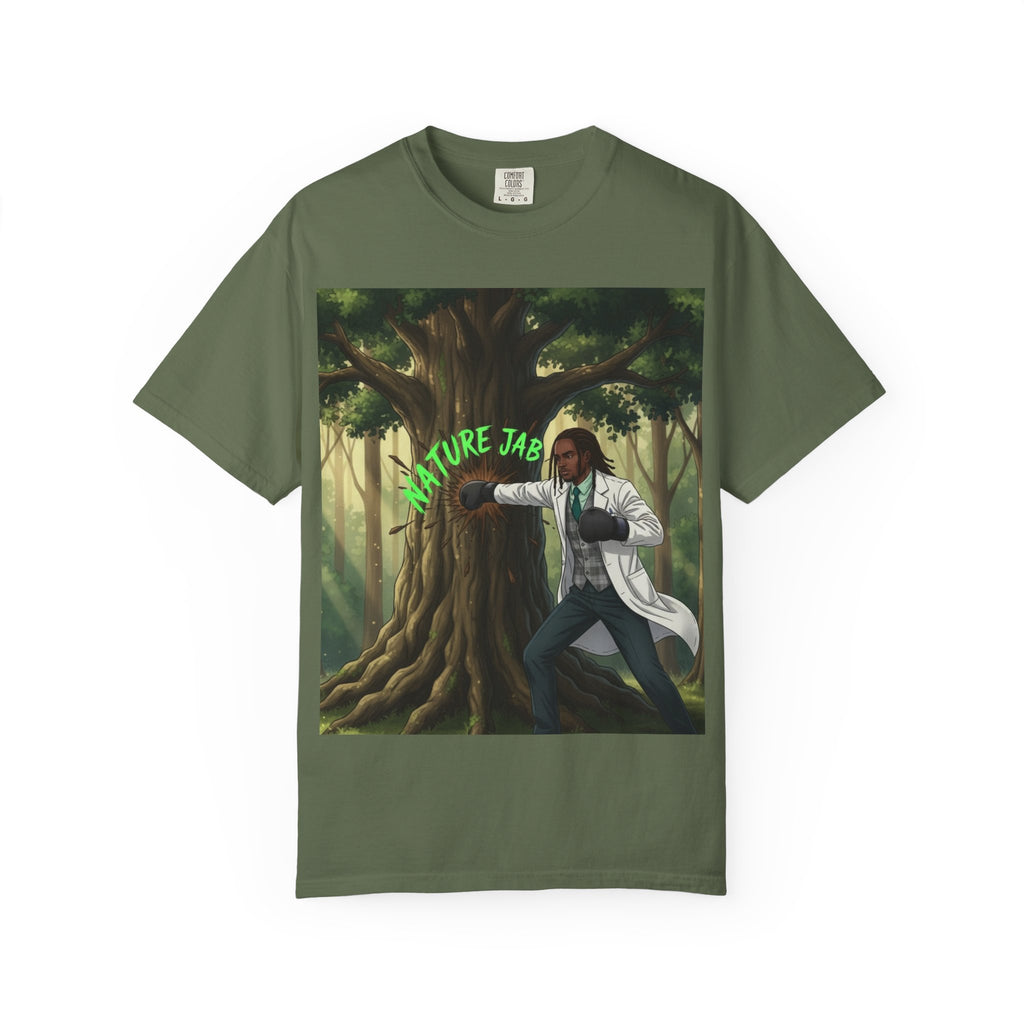 Nature Jab T-Shirt — Forest Martial Artist Graphic Tee