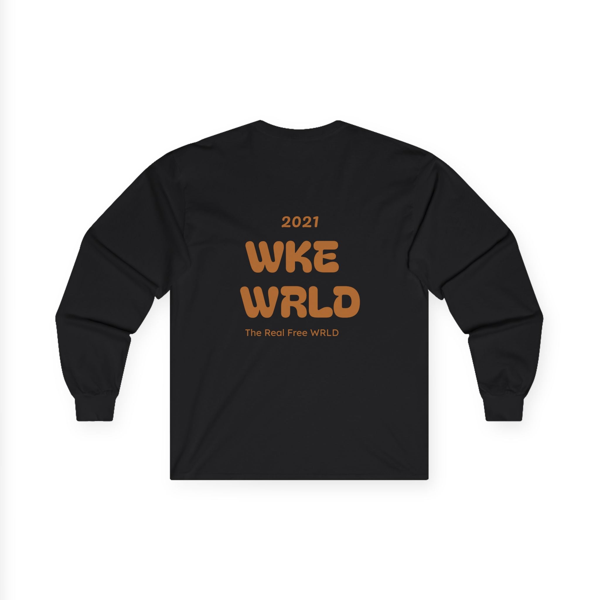 WKE WRLD Crystal & Copper Long Sleeve Tee - Boho Fashion, Festival Outfit, Unique Gift, Unisex Apparel, Statement Shirt
