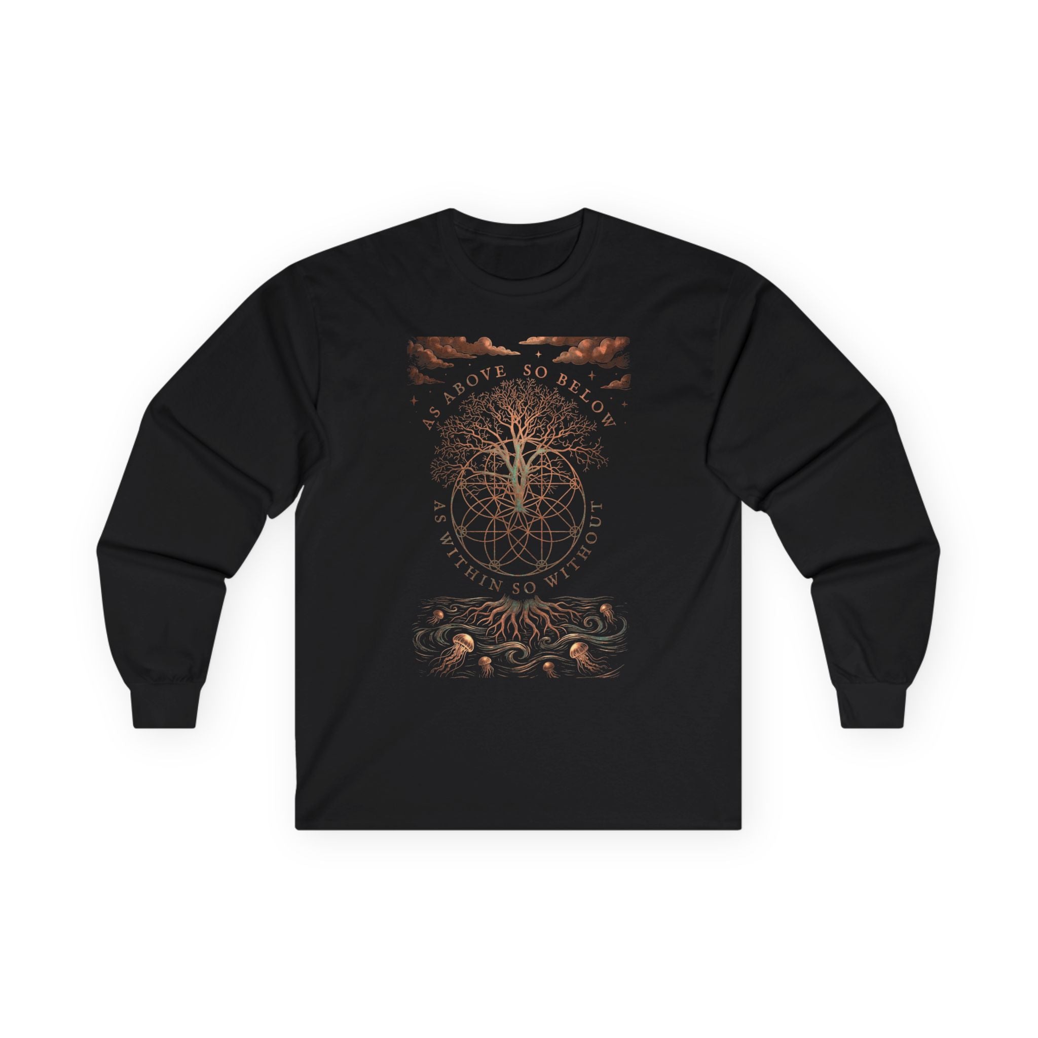 As Above So Below Long Sleeve Tee — “They Didn't Steal Slaves, They Stole” Statement Shirt