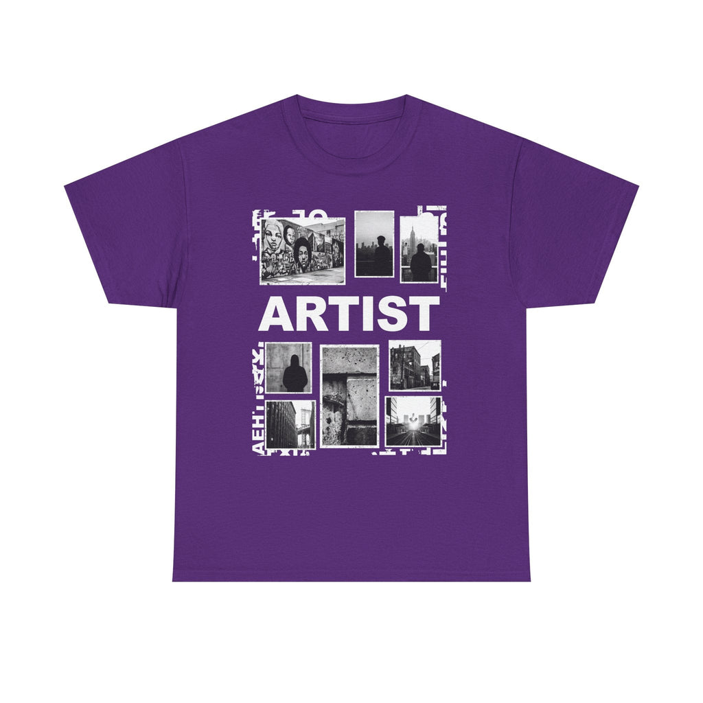 Artist Photo Collage Tee — "ARTIST" Graphic T-Shirt