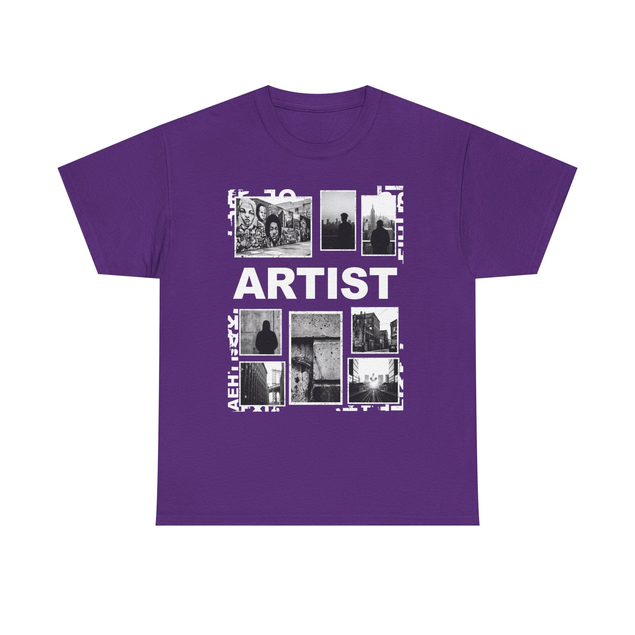Artist Photo Collage Tee — "ARTIST" Graphic T-Shirt