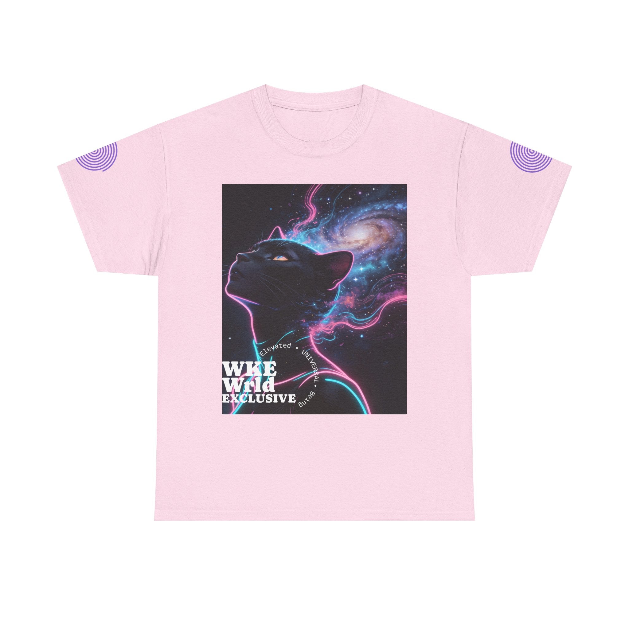 Cosmic Panther Tee — 'WKE WILD EXCLUSIVE' Neon Galaxy Cat Graphic Shirt