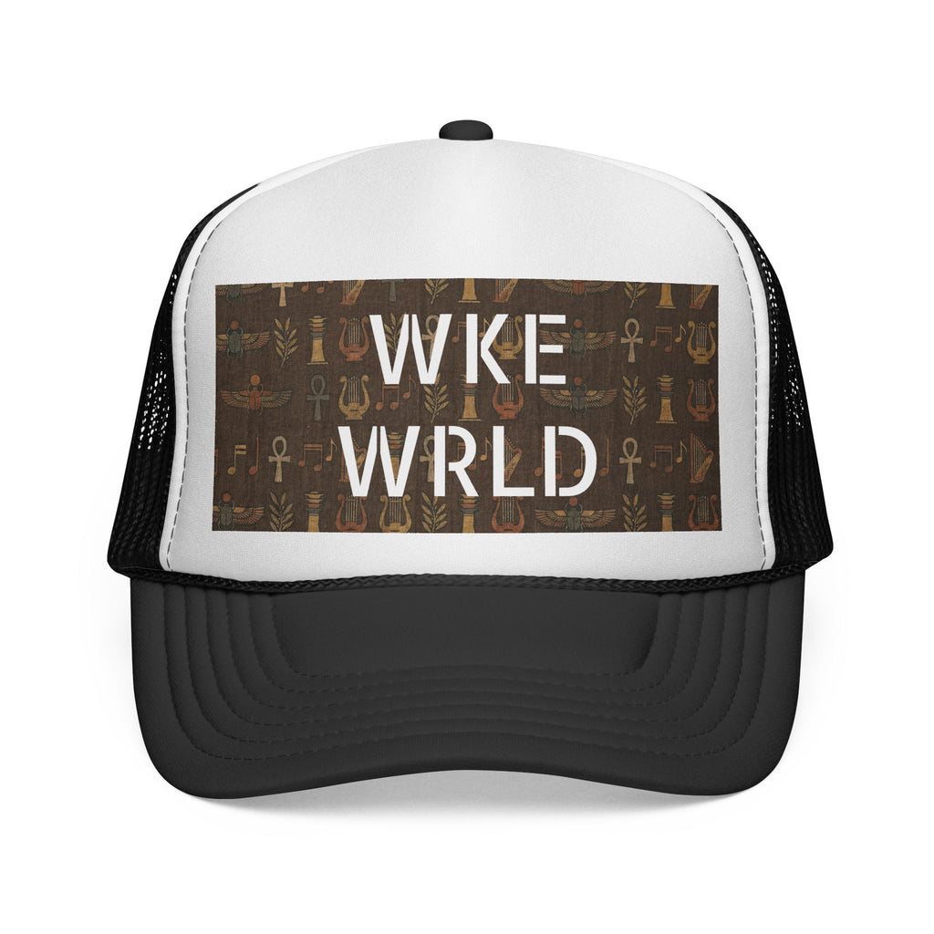 WKE WRLD Egypt Print Trucker Cap