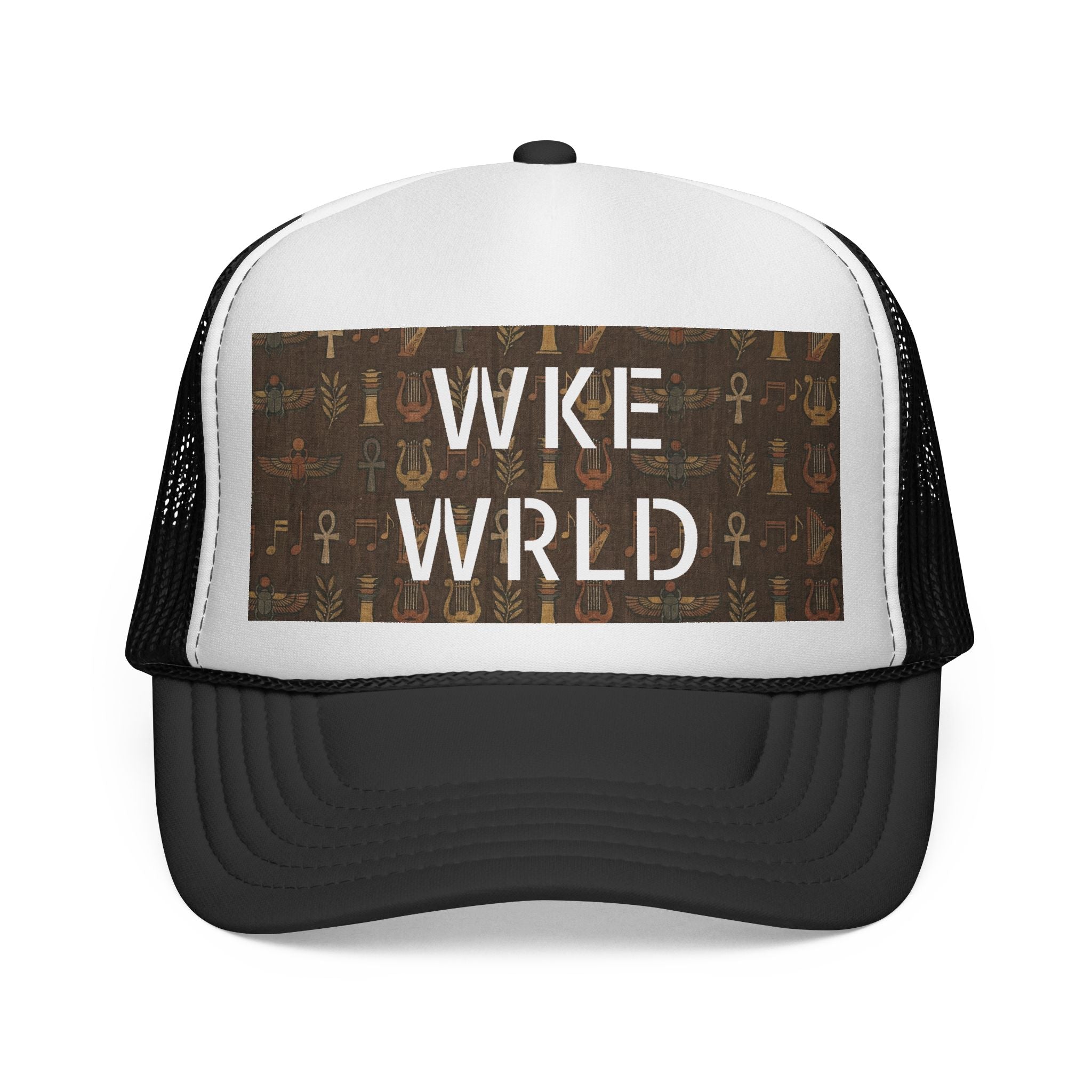 WKE WRLD Egypt Print Trucker Cap
