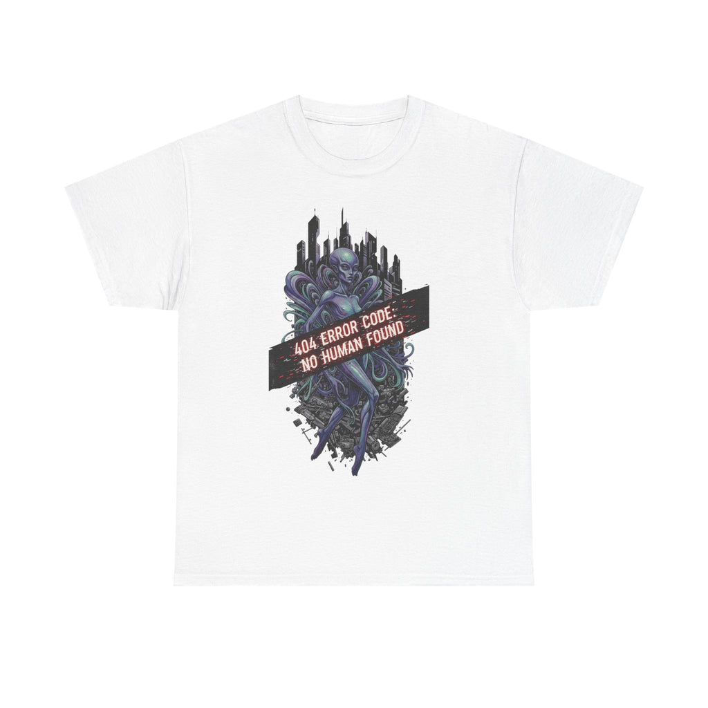 404 Error Code No Human Found Unisex Heavy Cotton Tee