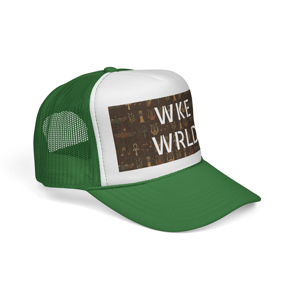 WKE WRLD Egypt Print Trucker Cap