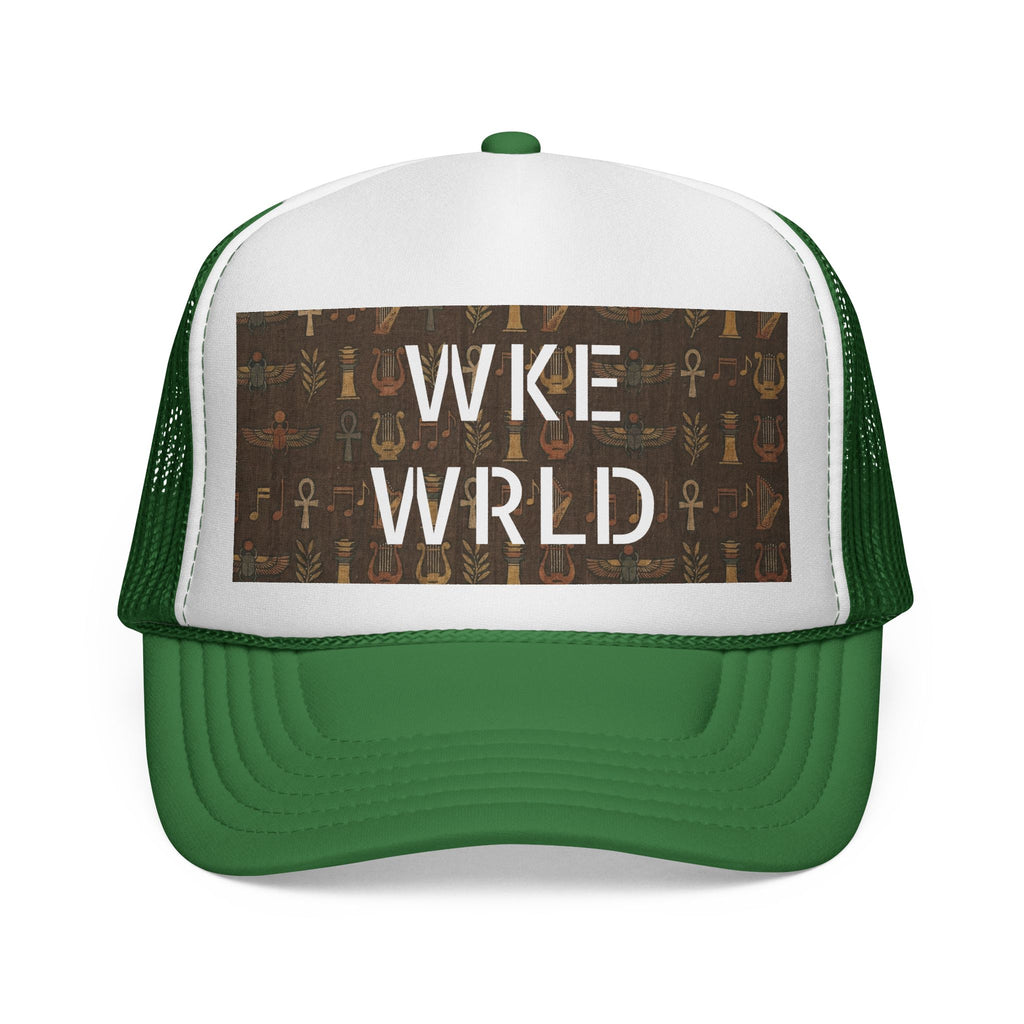 WKE WRLD Egypt Print Trucker Cap