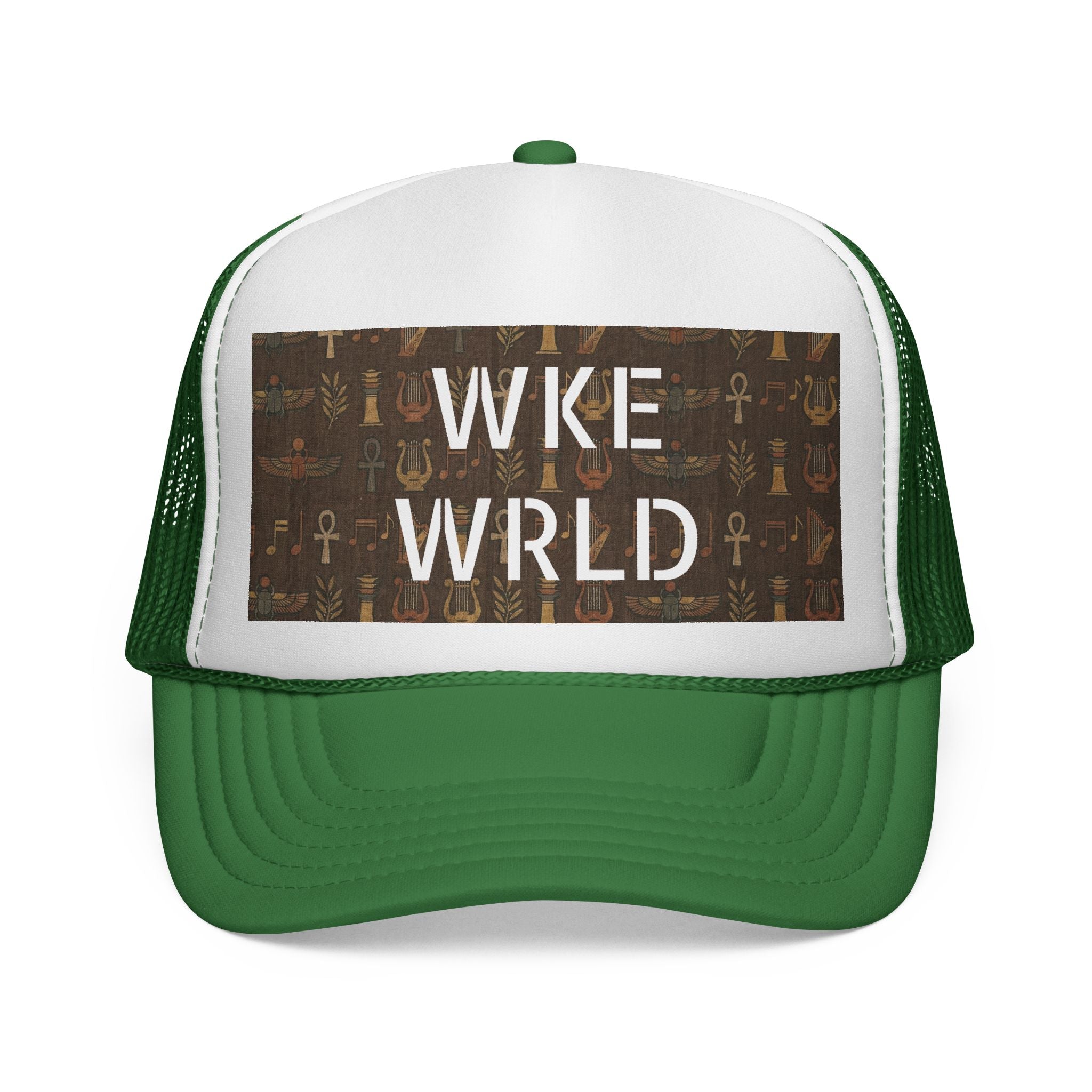 WKE WRLD Egypt Print Trucker Cap