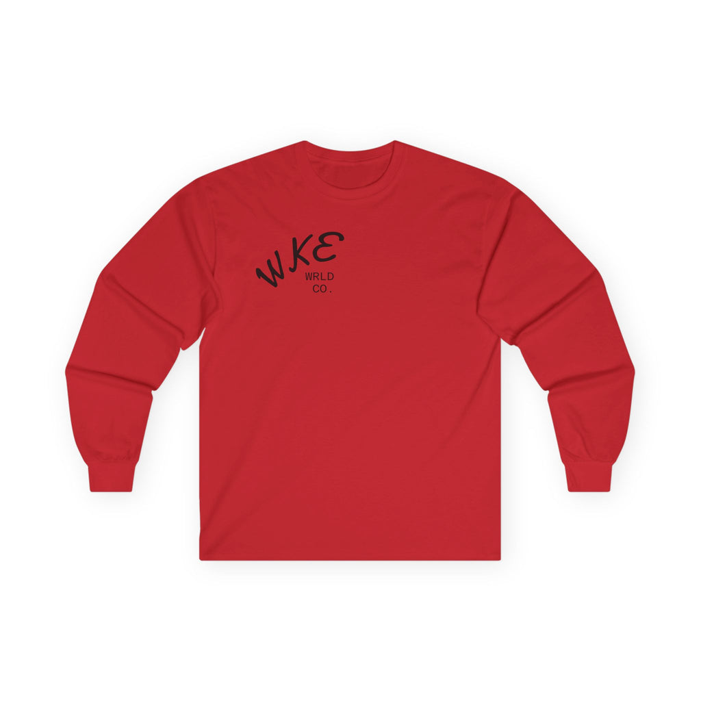 WKE WRLD  Co Long Sleeve Tee - Artistic Unisex Shirt, Perfect for Festivals, Gifts, Lounge, Casual Wear, Conscious Vibes