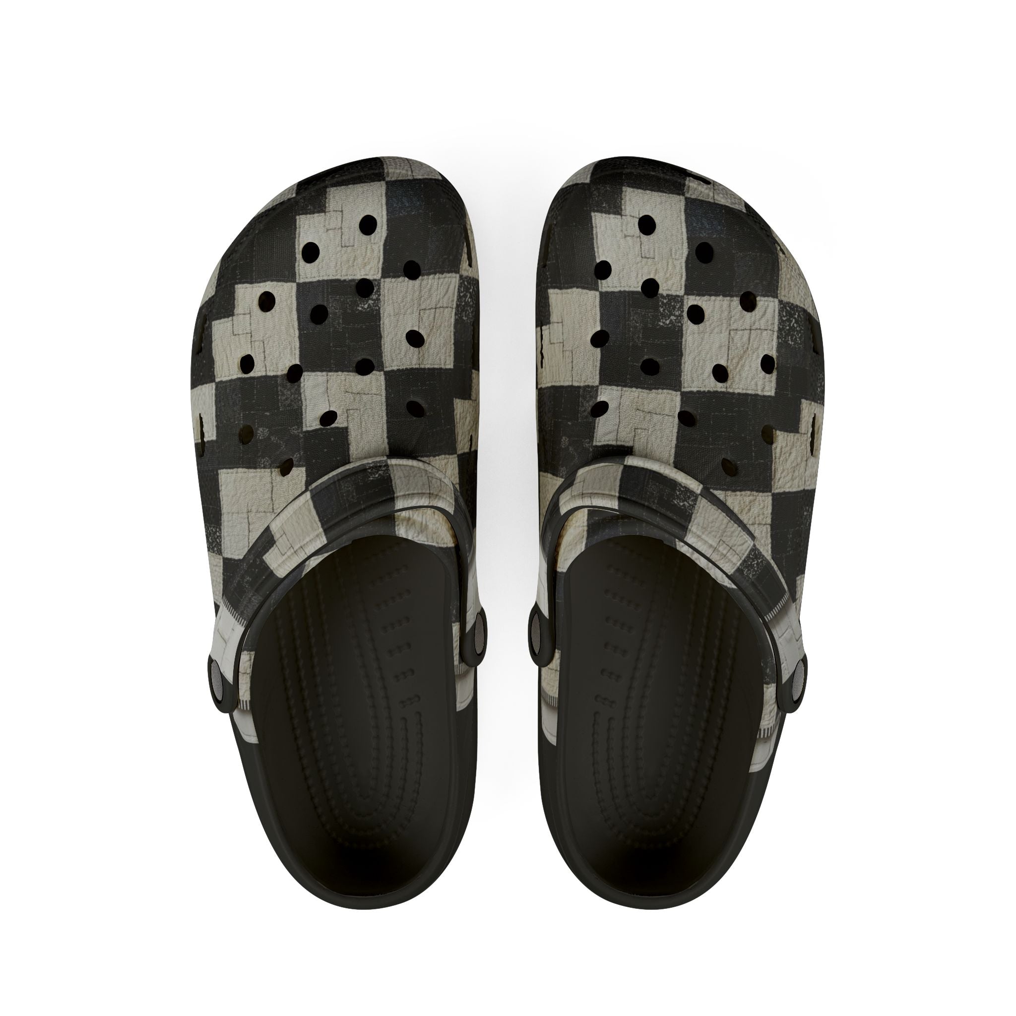 WKE WRLD Checker EVA Foam Rubber Clogs for Everyday Comfort | Unique Patterns Ideal for Home, Garden, Festival, Mother’s Day, Gift Idea, Slip-On