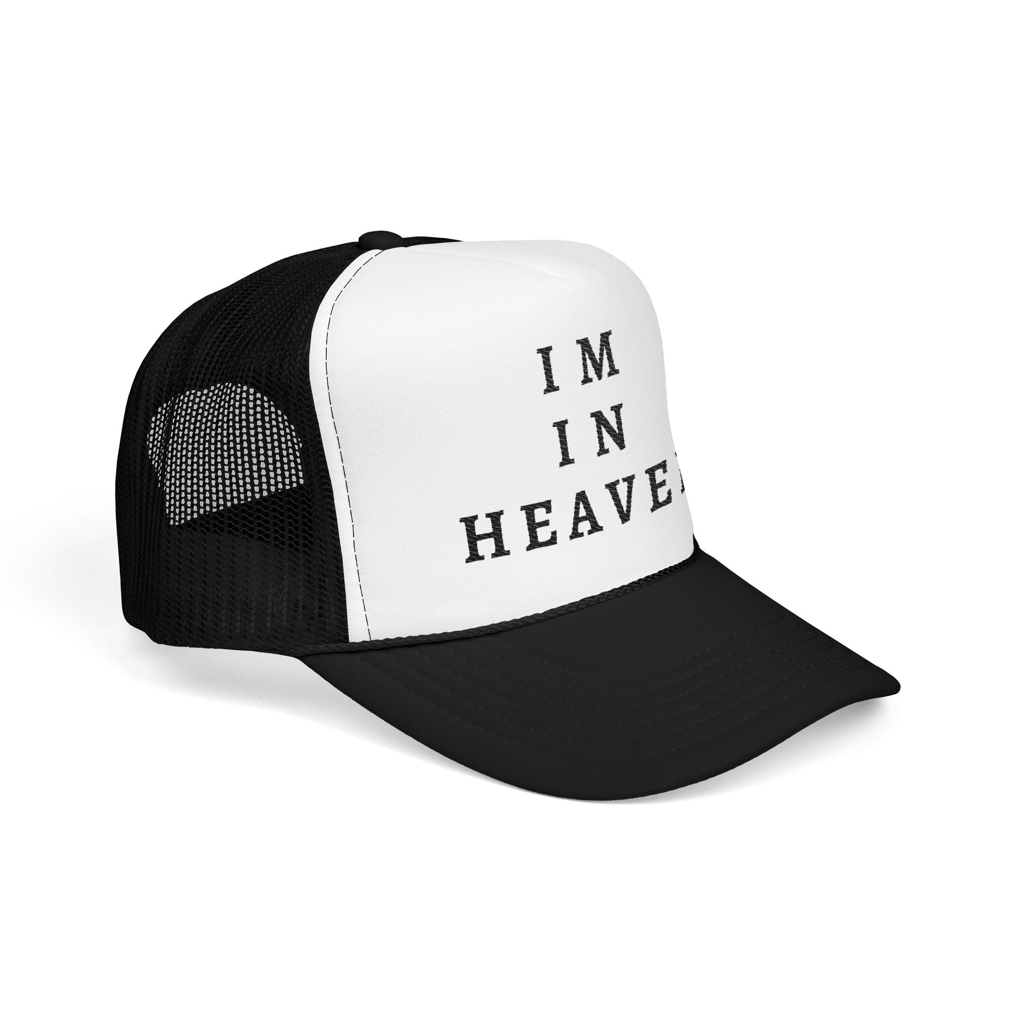 Heavenly Vibes Foam Trucker Hat - Stylish Embroidered Cap