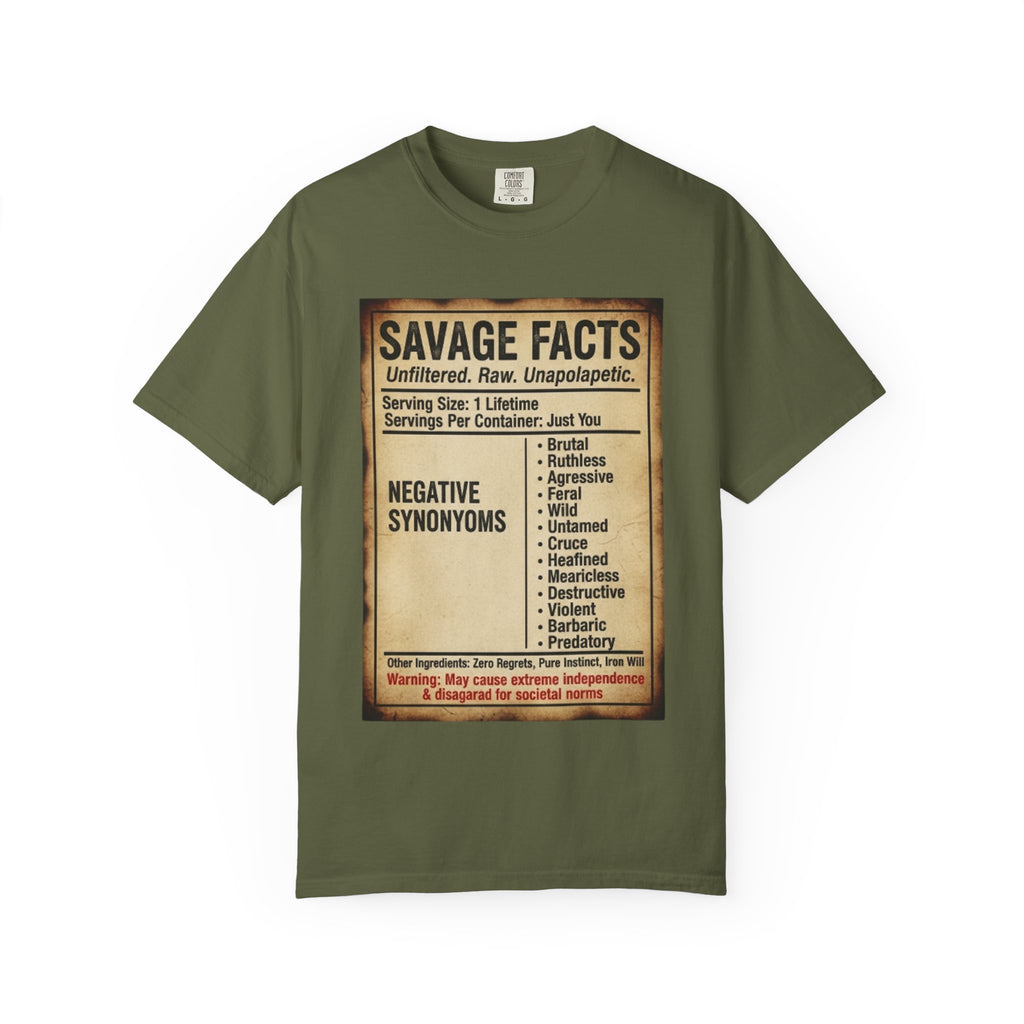 Savage Facts Unisex T-Shirt - Unfiltered & Raw Graphic Tee