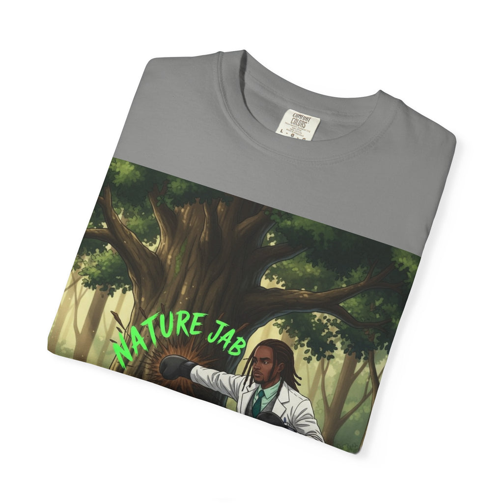 Nature Jab T-Shirt — Forest Martial Artist Graphic Tee