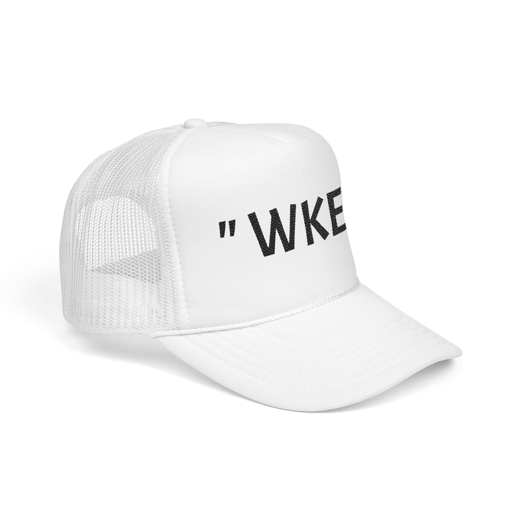 Embroidered Foam Trucker Hat with "WKE" Design