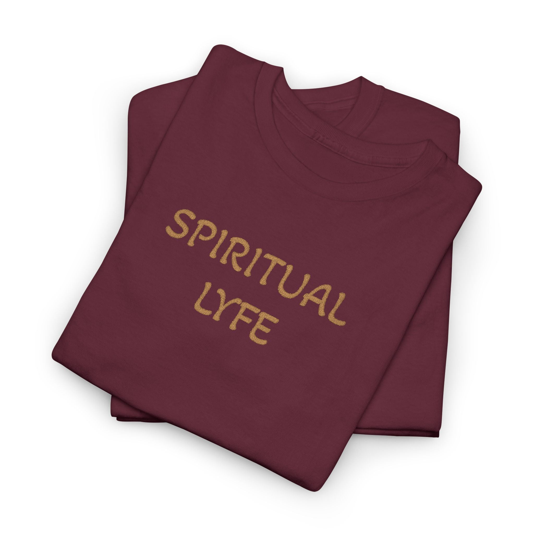 WKE WRLD Spiritual Life Unisex Heavy Cotton Embroidered T Shirt